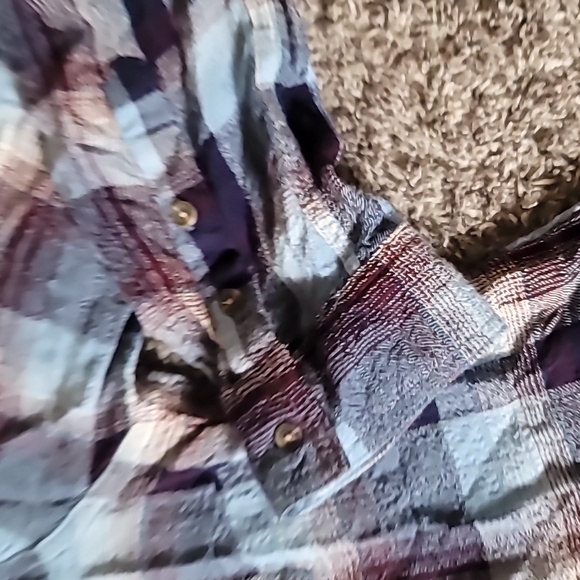 STUNNING COMO VINTAGE RSYON FLANNEL SOFT BUTTON DOWN SHIRT - Picture 7 of 10